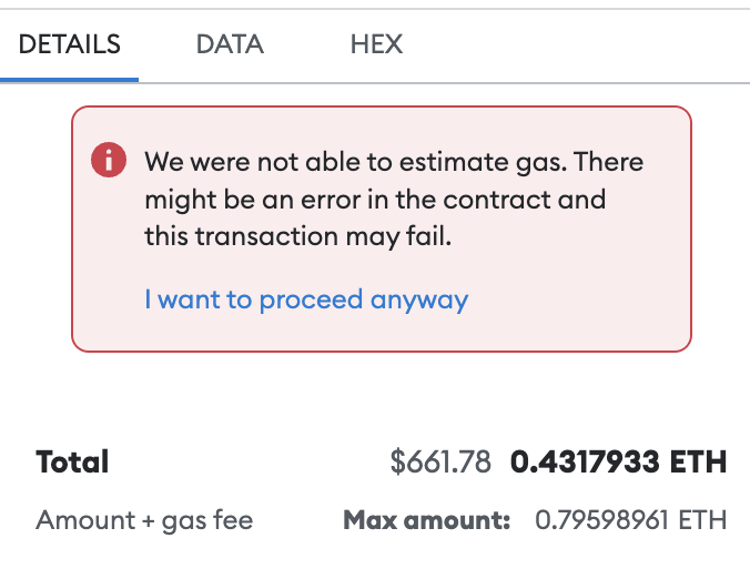 astro__not's tweet photo. @HEX_369_5555 @FRATELLO_96 @thinkaboutzuNFT @wearenobody_nft thanks. i was able to generate the signature (and site says I'm in phase 1), but when I try to mint by contract, it says 0.43 ETH! https://t.co/YsjXBv8c4G