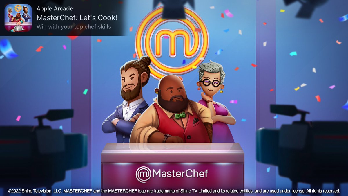 MasterChefGame's tweet image. Would your chef skills get you to #MasterChef finals? 👨‍🍳
🍴
💾 Get the @MASTERCHEFonFOX experience now and find out!
 apple.co/mastercheflc

Only on @AppleArcade