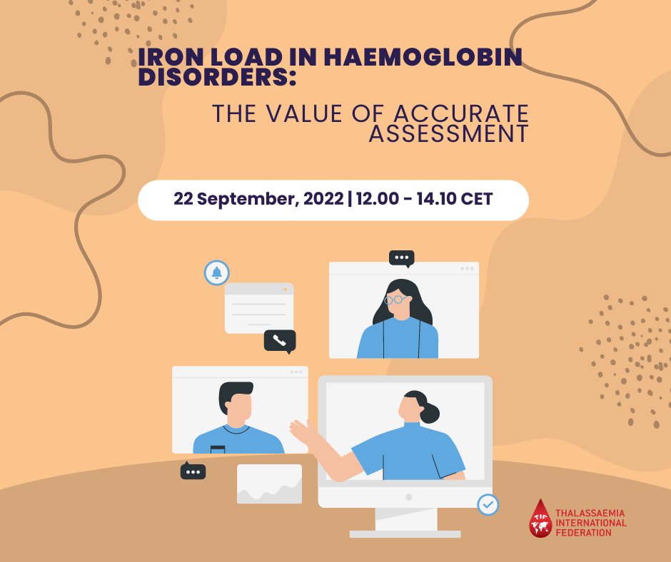 thalassaemiaTIF's tweet photo. #SaveTheDate – Join us on September 22 for our next #webinar dedicated to #ironoverload &amp; the importance of accurate, quality-assured iron #measurement in patients with #haemoglobindisorders!

⌚ Time: 12:00–14:10 CET
�� Register➡️ https://t.co/DalafZGUqv

#TIF #thalassaemia https://t.co/v5fYs2IjLL