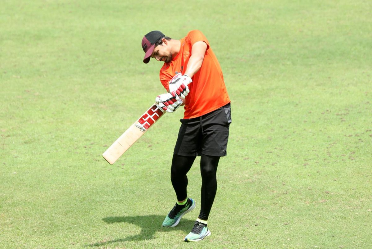 Alhamdu-Lillah. Finally have been able to grip the bat after almost one and quarter months. Looking forward to get back to full  rhythm soon, in shaa Allah.