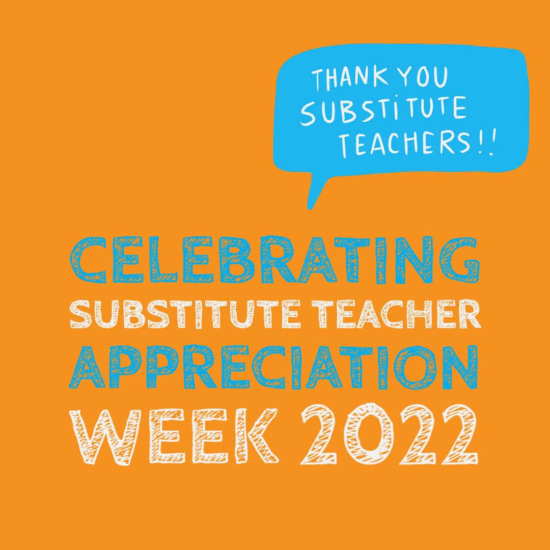 It's Substitute Appreciation Week. Be sure to thank our Substitutes! @AliefISD #OneAlief #AliefProud #substitutesareawesome