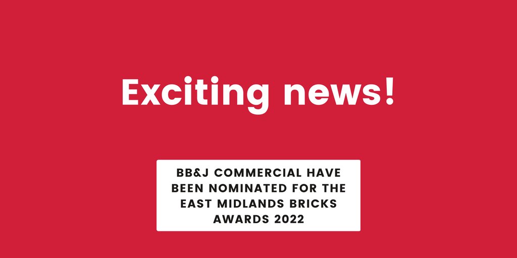 BBJCOMMERCIAL's tweet photo. Exciting news for BB&amp;J Commercial this week! We have been nominated Most Active Agent 2022 at the East Midlands Bricks Awards! 🥳🎉⁠
⁠
Click here to find out more: https://t.co/QDKAkAJVqC
⁠
#BBJCommercial #CommercialSpaceMadePersonal #BricksAwards #MostActiveAgent https://t.co/D9WgRC96zk