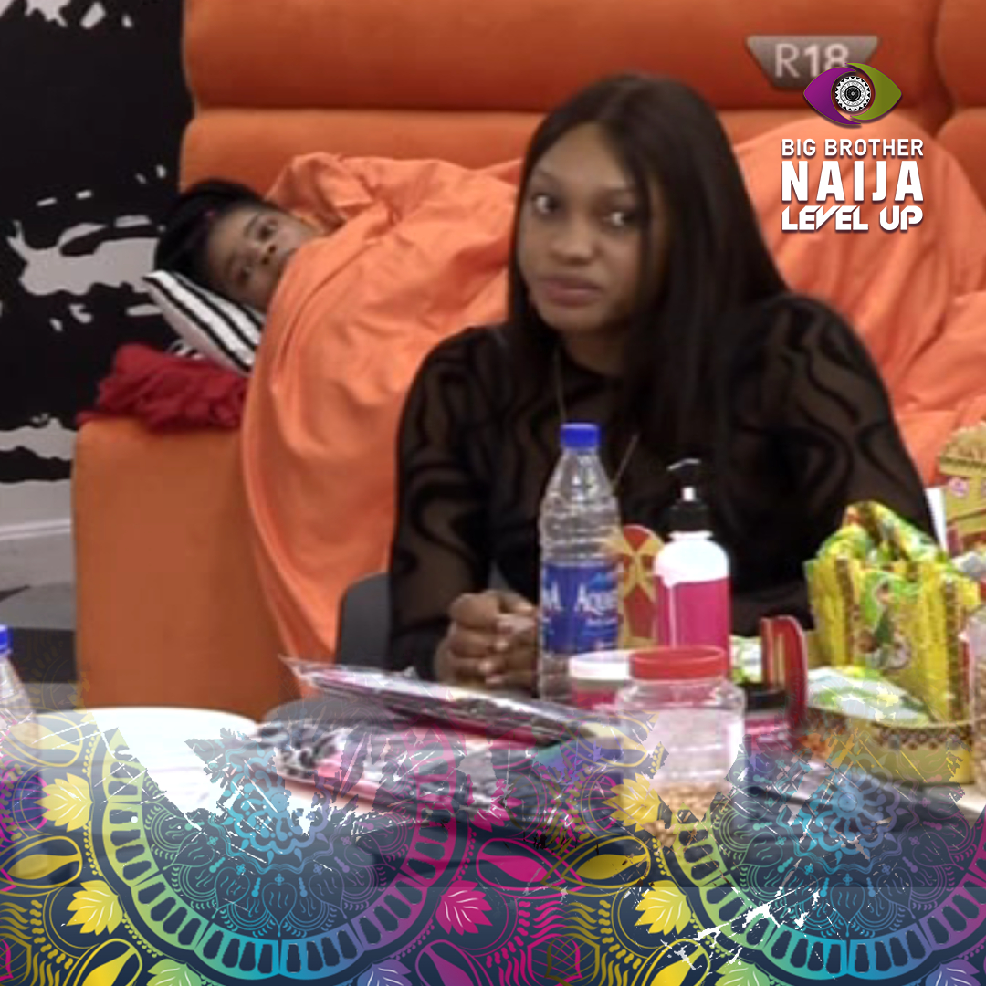BBNaija's tweet photo. The food wars begin! Chomzy blasts the old Level 2 Housemates for hoarding their food.

Click here https://t.co/nNhGdNoFbV for more #BBNaija tea. https://t.co/6VrcGBEObX