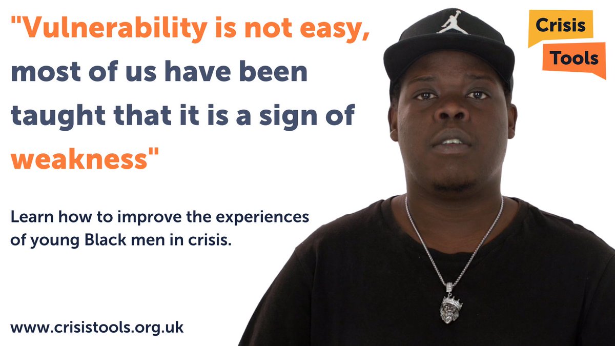 Unsure about how you can best help a young Black man going through a mental health crisis? 

This open access toolkit has been designed based on the experiences of young Black men in mental health crisis 👇 crisistools.org.uk/guides/

@NHS_HealthEdEng <a href="/42ndStreetmcr/">42nd Street</a> <a href="/HTMideas/">People Unlimited</a>