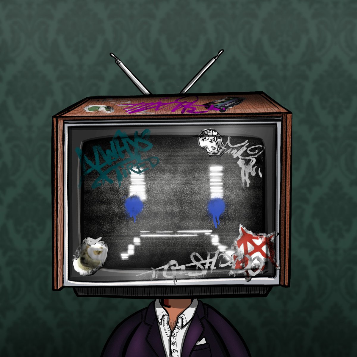 🎉1/1 TV Head Raffle🎉

Many entries, but only one winner!
And the #1 Always Tired NFT goes to: 

🏆winner: <a href="/ijadio/">iJad🫡</a> 

Congrats! 🎉
Thank you for the support &amp; being part of our family!

We already sent this beauty to your wallet!
etherscan.io/tx/0x6a7a16a7a…

#TiredAF #SNOOZE