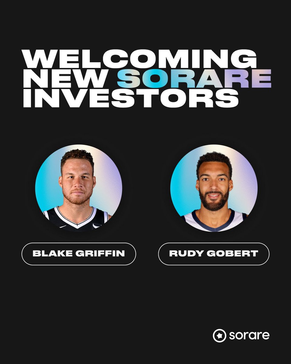 Sorare's tweet photo. Our frontcourt is stacked.

Welcome to the fam, @blakegriffin23 @rudygobert27 🤝

ℹ️ https://t.co/bZmB4YmCLE https://t.co/j4JP3xaH2J