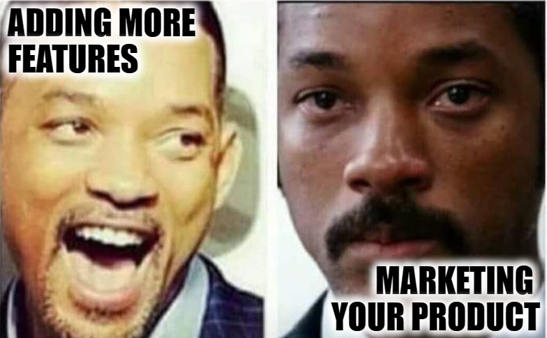 Anything but marketing.

#saas #buildinpublic #NoCode