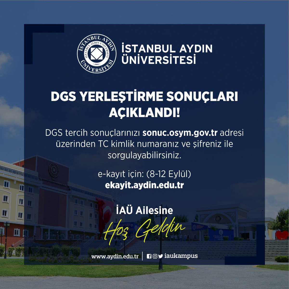 İstanbul Aydın Üniversitesi tweet media