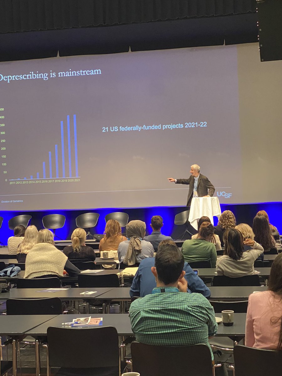 EBjoerk's tweet photo. Two AMAZING days of #Deprescribing at #ICOD2022 is coming to an end with our closing key-note by @MikeSteinman What a way to end! 🥳🤩 https://t.co/aCVq0MHdNG