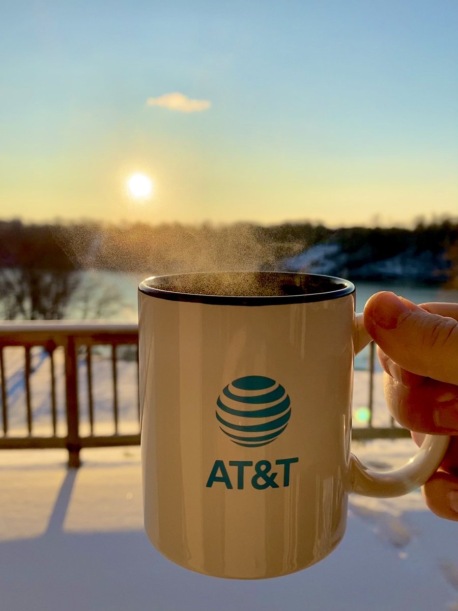 I have so many shirts, mugs, hats, trinkets but this shot at my home office last winter with my @att mug is a fav. This week share your #lifeatatt swag. <a href="/LifeAtATT/">Life at AT&T</a> #attemp