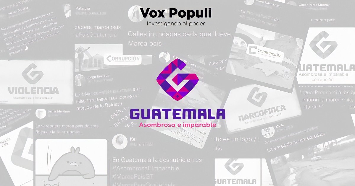 Sonny_Figueroa's tweet photo. #MarcaPaisGT

Detrás del contrato de Q6.8 millones se encuentra Regional de Comunicaciones S.A. (d4 McCANN)

En esta investigación con @marvindelcid damos detalles del poderoso grupo empresarial que hizo el costoso logotipo y la supuesta "estrategia".

▶️ https://t.co/LqROGfDvzl https://t.co/hHWTD99WMw