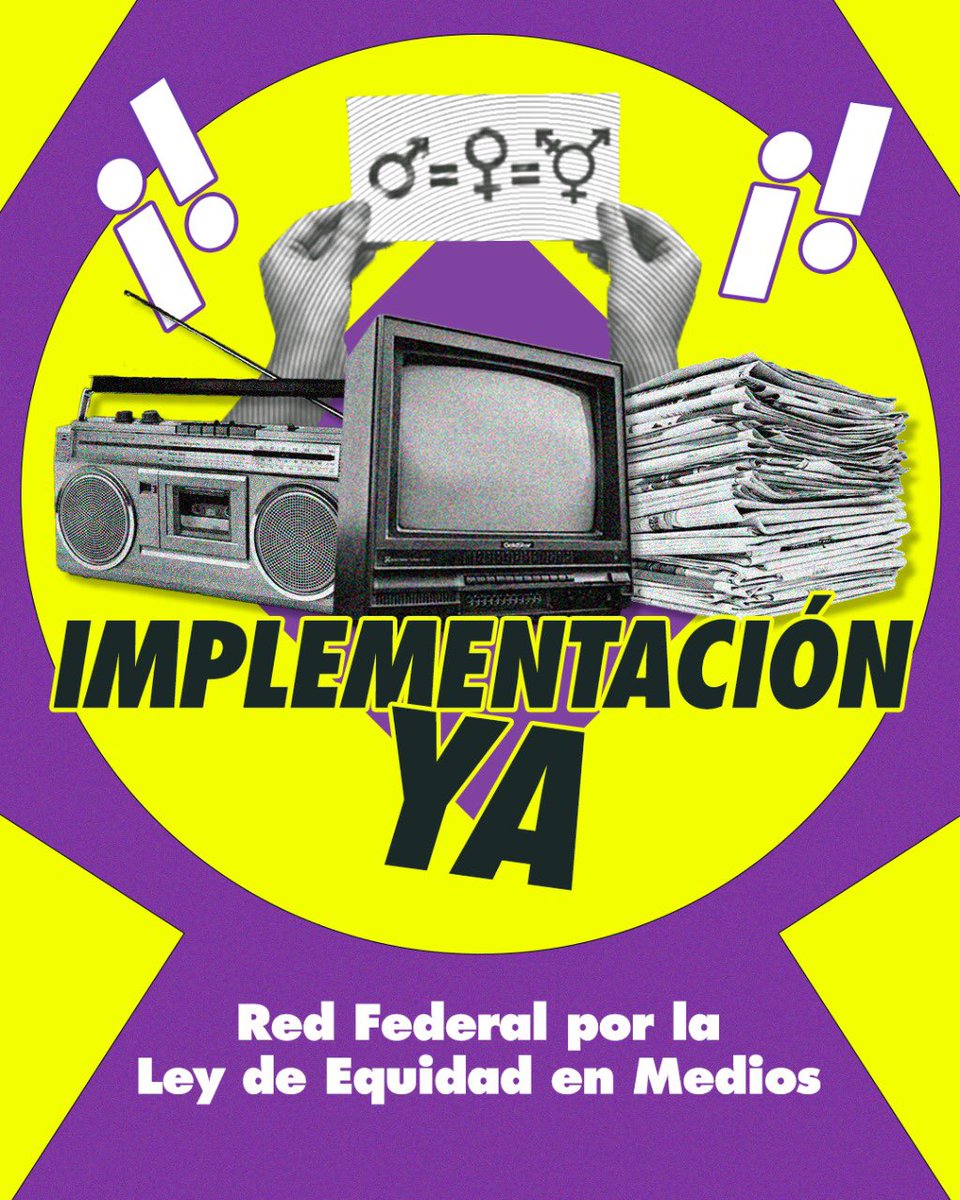 La ley de equidad en los medios ya tiene + de un año pero sigue sin reglamentarse. Por eso, activistas y trabajadoras de distintos sectores nos empezamos a organizar y a pedir su inmediata implementación.