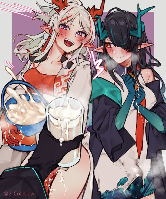シーとニェンのmilk glass meme ?ってやつです 