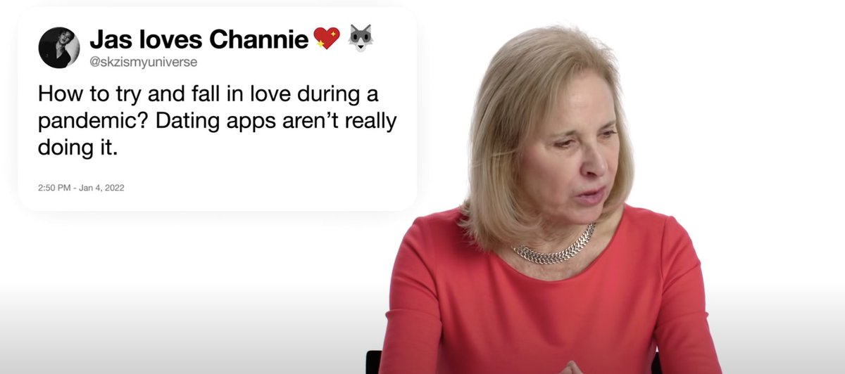 emilyng__'s tweet photo. Watching a random WIRED video and the person who submitted this tweet is a STAY. Hearing Dr. Helen Fisher spell out the username caught me. Stray Kids really be everywhere 🤣 https://t.co/M2Twpu3dgq