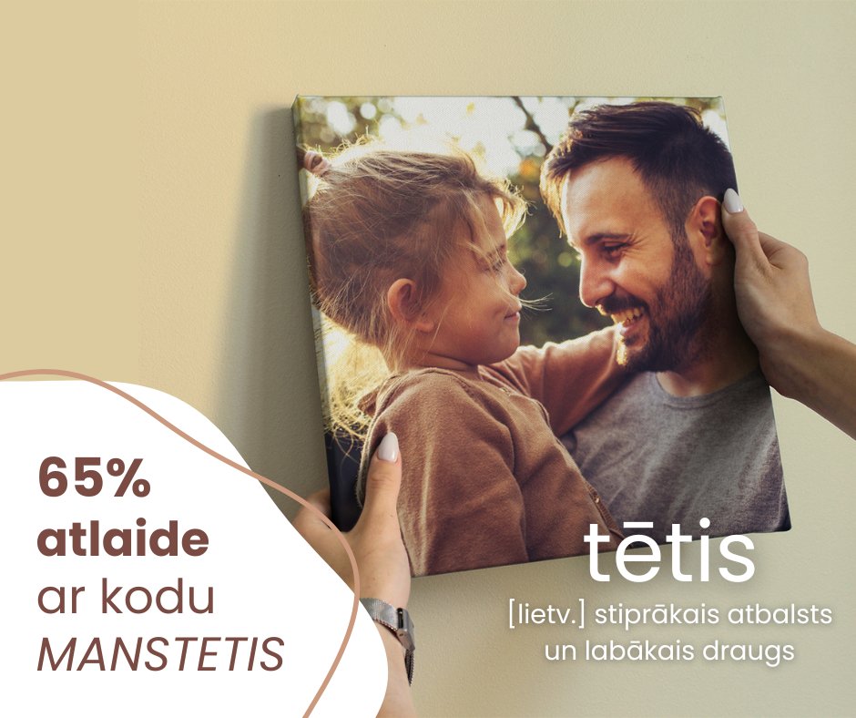 CanvasWAY's tweet photo. #TēvaDiena jau šo svētdien! 🥰 Pasūti savu sirsnīgo Tēva dienas dāvanu https://t.co/jdEhyvRPm2 līdz 8.septembra 12:00 un saņem to CanvasWAY birojā, Brīvības gatvē 323, PIRMS svētkiem! #dāvana https://t.co/YI0qVJuxGP