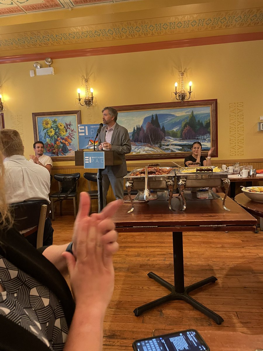 With <a href="/EqualityILL/">Equality Illinois</a> for a panel with Trans Elected Officials and Candidates. <a href="/mspreciousdavis/">Precious Brady-Davis 🌈🌊</a>