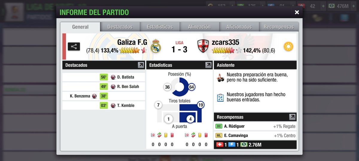 Castelo_game's tweet photo. 🇪🇦 JORNADA 22 DE LIGA🇪🇦

Perdemos contra los segundos clasificados en un partido que se decidió en la segunda parte. Nos toca pelear por el 3er puesto en la clasificación. https://t.co/TlJAVN6xgN