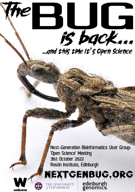 NextGenBUG is back! The event will be hosted by <a href="/edgenome/">Edinburgh Genomics</a> at The Roslin Institute, Edinburgh on 31st October 2022. For registration details see: nextgenbug.org/next-meeting-m…