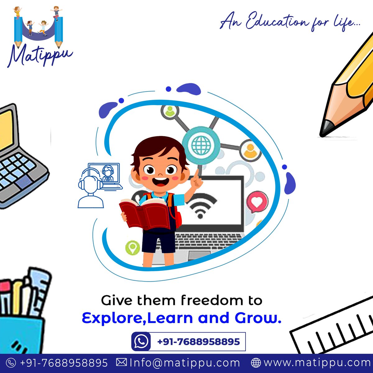 Matippu_'s tweet photo. Give your kids the freedom to try different things. Let them decide their structure rather than you or someone else deciding it for them.
You'll soon see them budding in their confident and budding selves!
#onlinelearning #kids #edutwitter #education #matippu #EducationForAll https://t.co/1OjsNqw1RJ