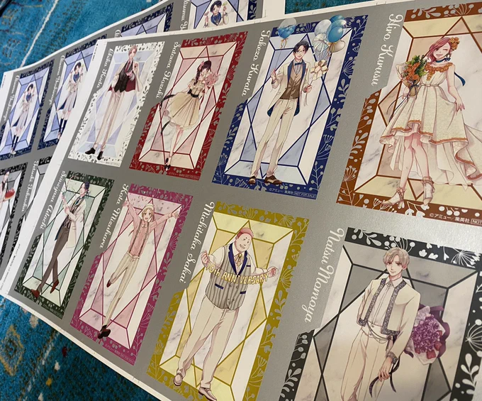 色校チェック用のものだけど、可愛いデザインにして頂いて、色も綺麗に出して頂けてお気に入り… 