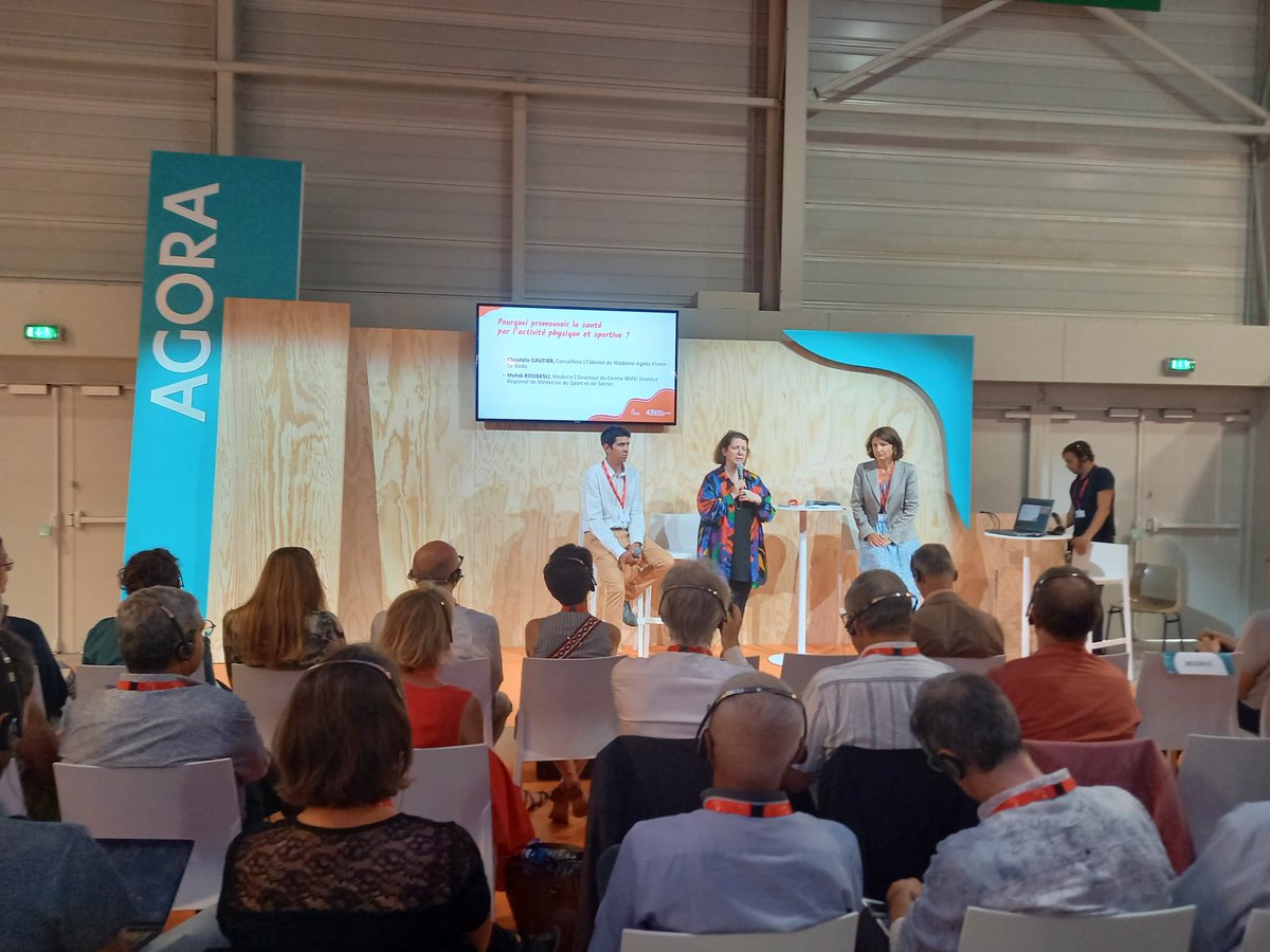 MUTNormandie's tweet photo. [En direct] Agora "Pourquoi promouvoir la #Sante par l'activité physique et sportive ?"  #MutCongres2022 https://t.co/WMtriYfkvl