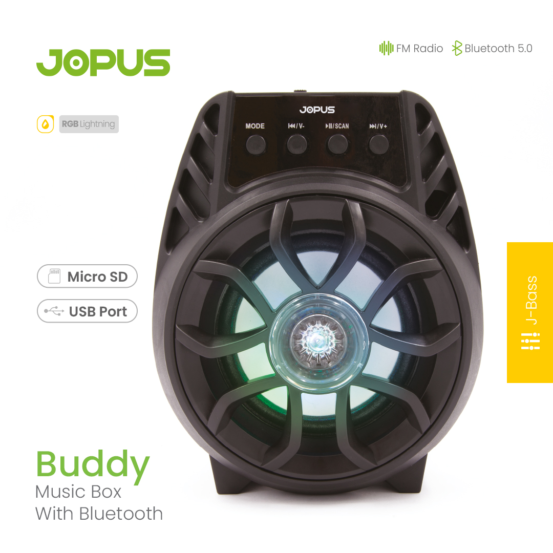 SimkonGlobal's tweet photo. Buddy Music Box With Bluetooth

FM Radio
Bluetooth 5.0
Micro SD
USB Port
RGB Lightning

#jopus #simex #mytel #powerbank #battery #gamer #gaming #datacable #music #musicbox #technology #mobile #earphone #headphone #quickcharge #fastcharge #typeccharger #usbcharger #adapter https://t.co/HcaV1DlG8B