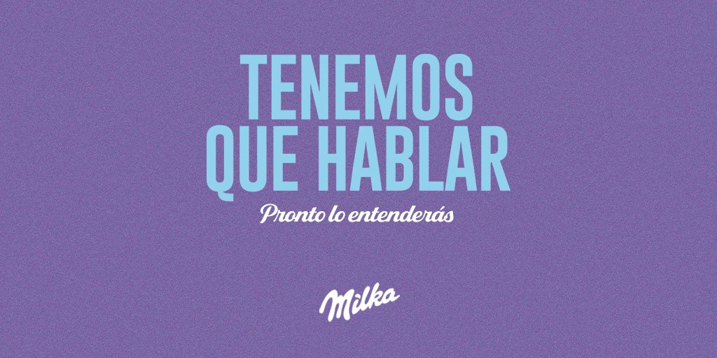Llevamos mucho tiempo con algo nuevo entre manos…🍫

Da 💜 a este tweet y el 15 de septiembre lo descubrirás 🙊

#TenemosQueHablar