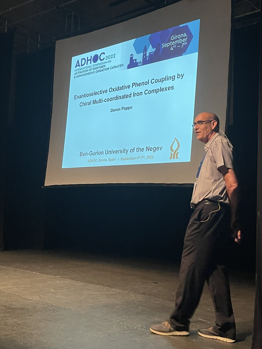 We continue this session with <a href="/PappoDoron/">Doron Pappo</a> (<a href="/bengurionu/">Ben-Gurion University of the Negev</a>) and his keynote lecture on iron-catalyzed enantioselective oxidative phenol coupling #ADHOC2022