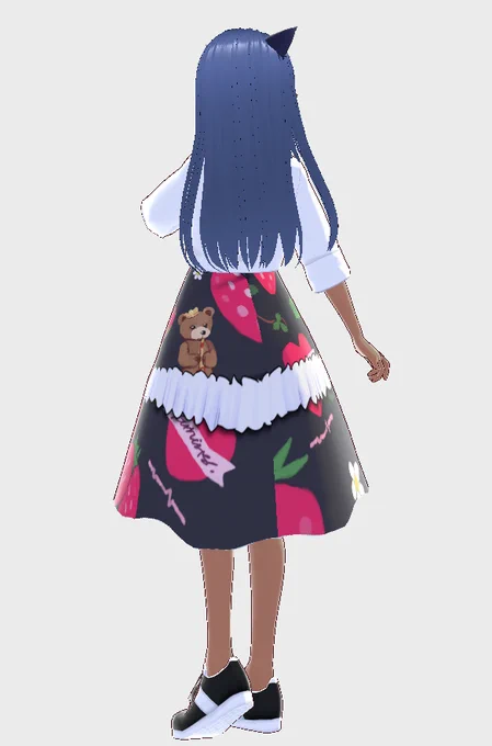 簡易的にだけどVRchat用にVRoidでアバター作った(服の柄はVの娘のを勝手に拝借 