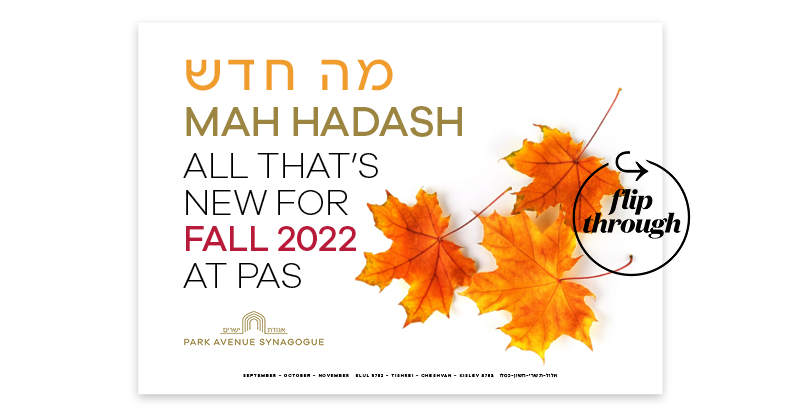 ParkAvenueSyn's tweet photo. Fall is coming, and with it comes cooler days and the excitement of the High Holidays. Discover programs for all ages, from community-wide events to unique programming. Click the link to learn all the ways you can #FillOurHouse this season! #mahhadash #highholidays #fall #pasyn