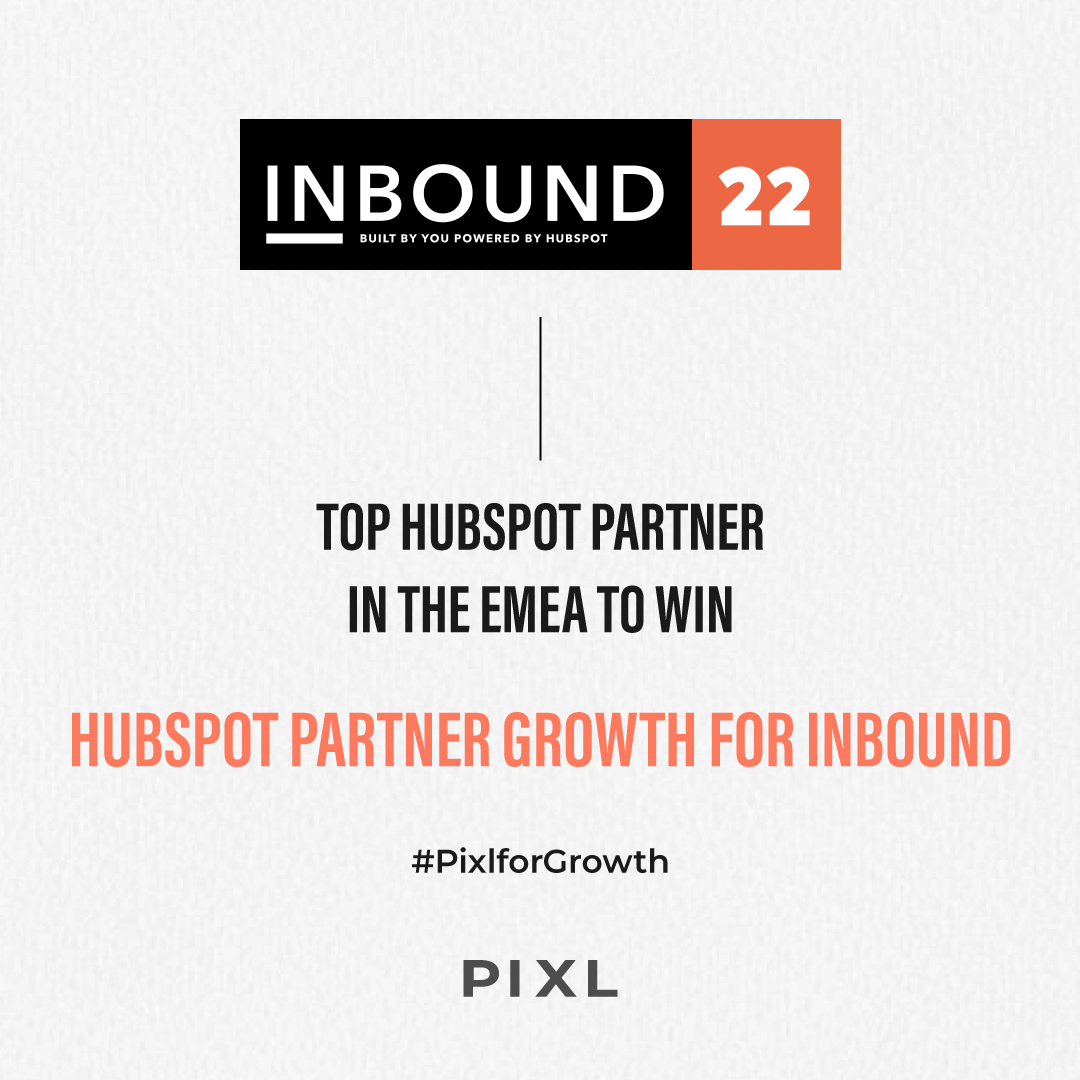 pixlgrp's tweet photo. We are delighted to announce that Pixl is among the top HubSpot partners in EMEA to win HubSpot Partner Growth for Inbound. Super excited to be a part of INBOUND 2022. 

#pixl #inbound2022 #hubspotplatinumpartner #hubspot #hubspotgcc #hubspotagencypartner #hubspotpartner https://t.co/LLAVUZDAfM