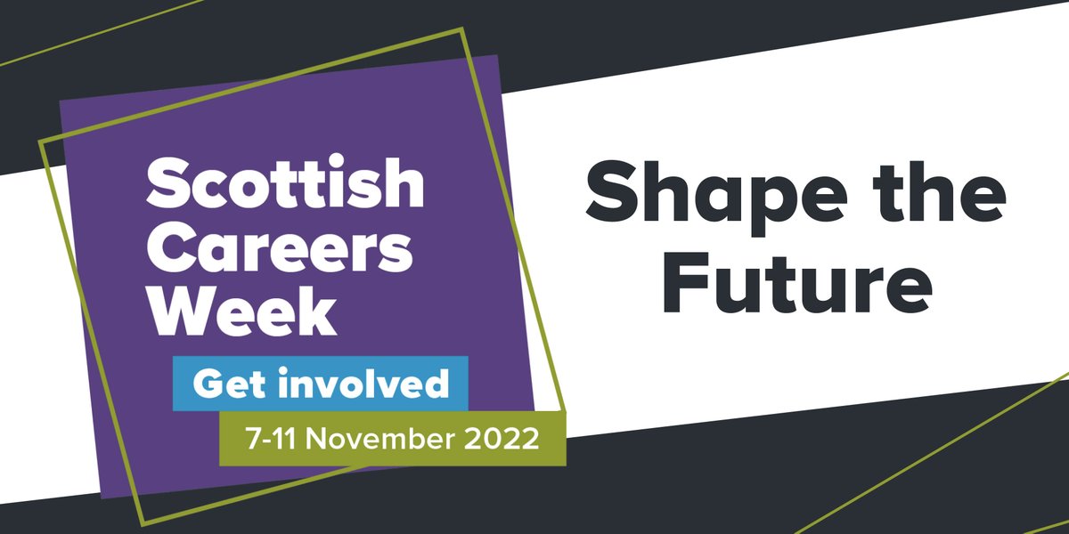 Scottish Careers Week is back from 7 to 11 November 2022 and whether you’re a teacher, employer or career practitioner you can get involved and help us #ShapeTheFuture! 

Keep reading to find out how ⬇