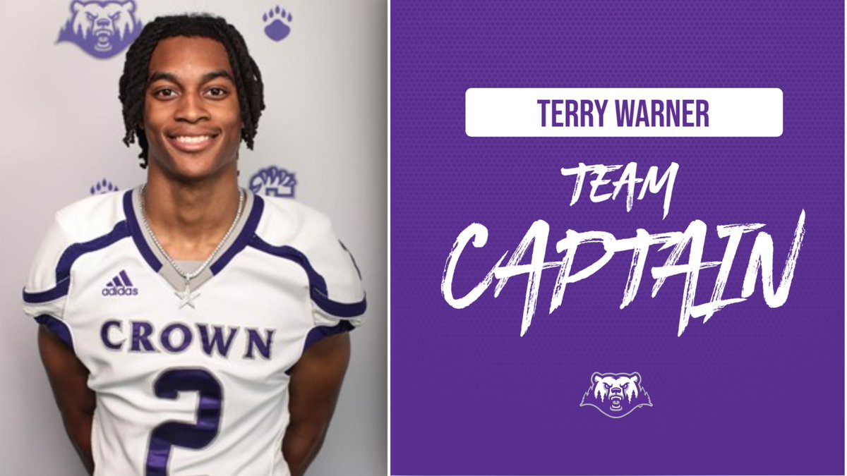 Soph WR - Terry Warner has been named a Captain! @TerryWarnerJr1 #CrownClimb