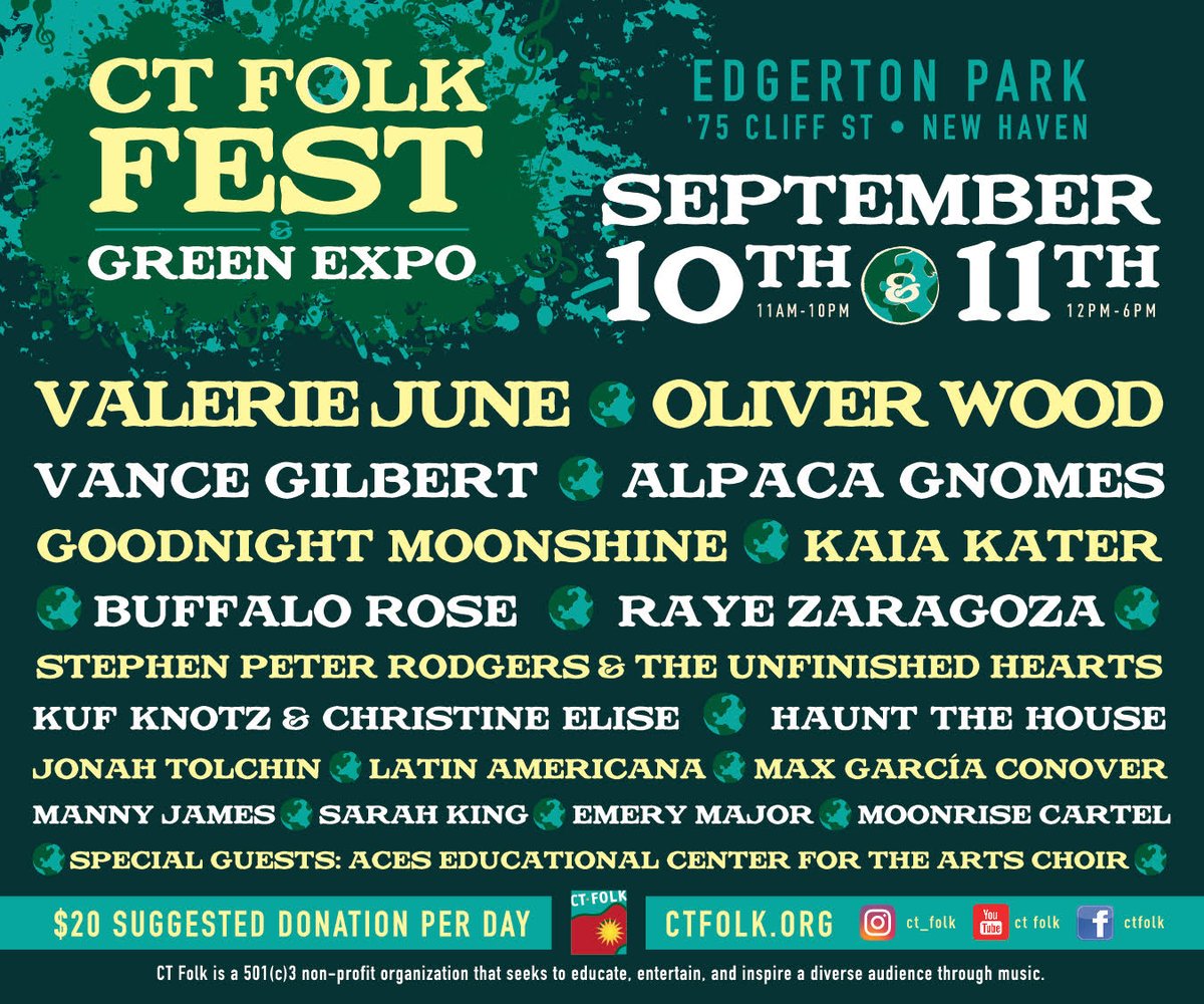 ElmShakespeare's tweet photo. Can't get enough of beautiful Edgerton Park? Check out @ctfolk this weekend!

Saturday, September 10 &amp; Sunday, September 11
Edgerton Park, New Haven
$20 Suggested Donation Per Day

Learn more at https://t.co/ChRpDrLyBa

#ctfolkfest #ctfolk #ctfolkfestgreenexpo https://t.co/TUfuGU4tQA