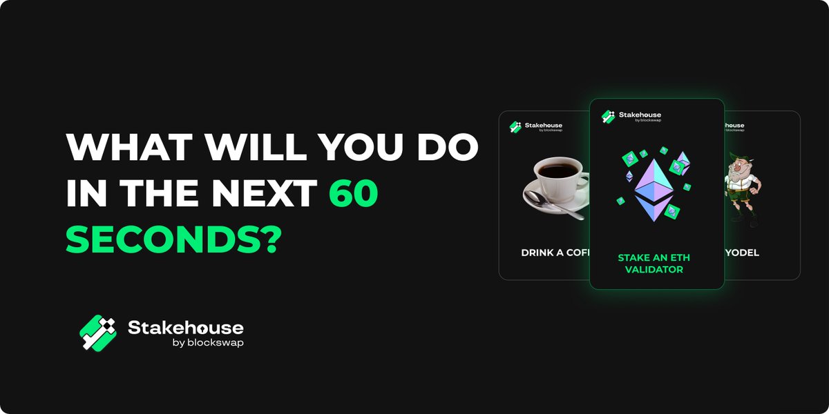 blockswap_team's tweet photo. Becoming a solo staker is now as easy as using any other DeFi app by using Stakehouse's Easy Mode! https://t.co/x8MYD069Lw
