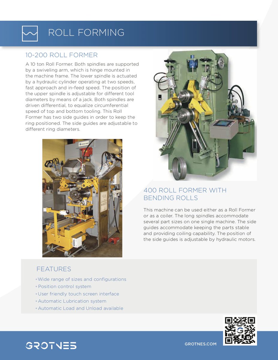#DYK Grotnes machines can be found all over the world making components for jet engines?  As materials get more exotic and more expensive, #TeamGrotnes continues to step up to the challenge and find a way to form your parts in a timely, and cost-efficient way 👏