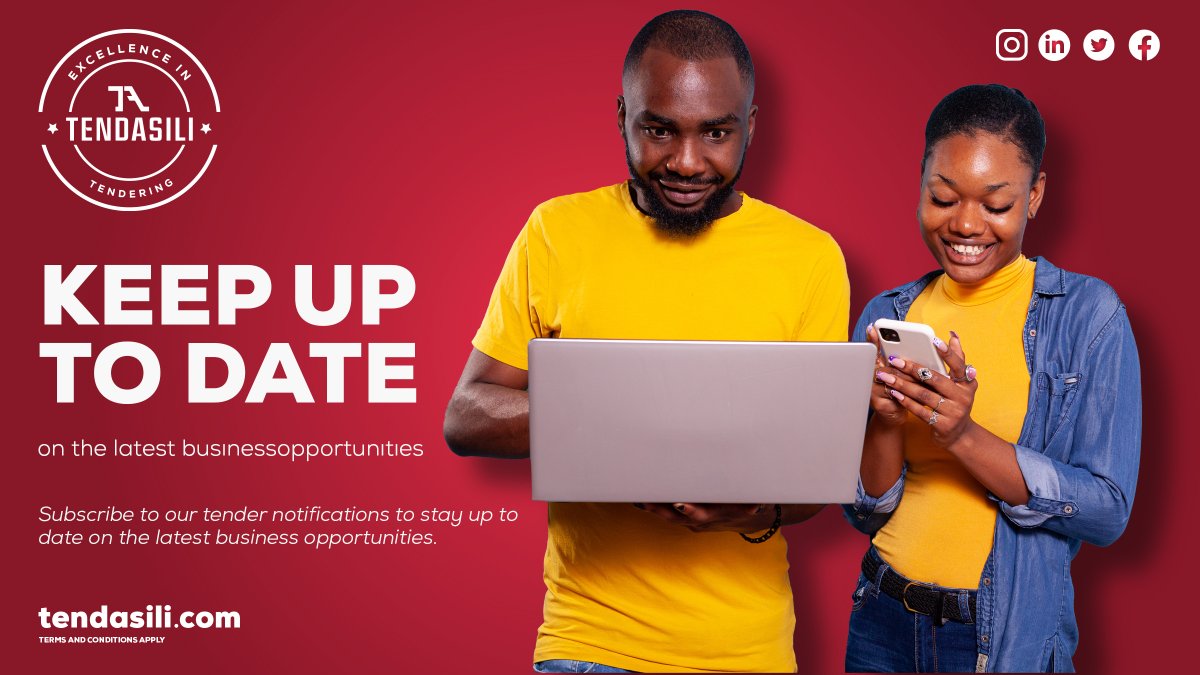 Tendasili1's tweet photo. Receiving tender notifications has been made simple. Get notified via SMS every time there's a new tender in your category or location.
Get started today! Register here > https://t.co/hMJMXlTfsm
-
#kenyantenders #tendersinkenya #tendernotifications https://t.co/m4P2MR4egl
