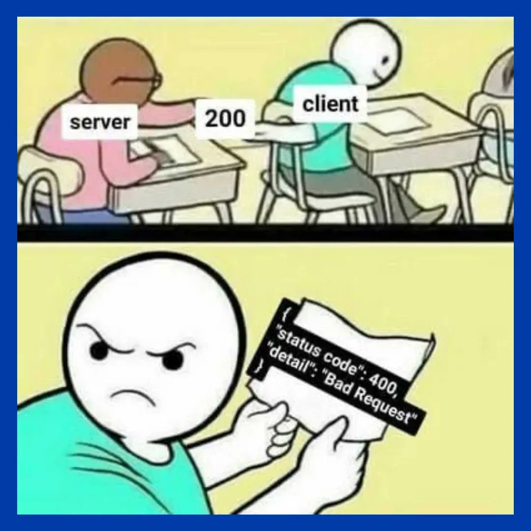wpmudev's tweet photo. This is exactly why I have trust issues.
#HypeTextTransferProtocol #HTTP #400 #BadRequest # #StatusCode #Errors #Error #200 #Coding #Coders #Coder #Programmer #Programming #Programmers #Meme #Memes #Joke #Funny https://t.co/oxwgmPJEB9
