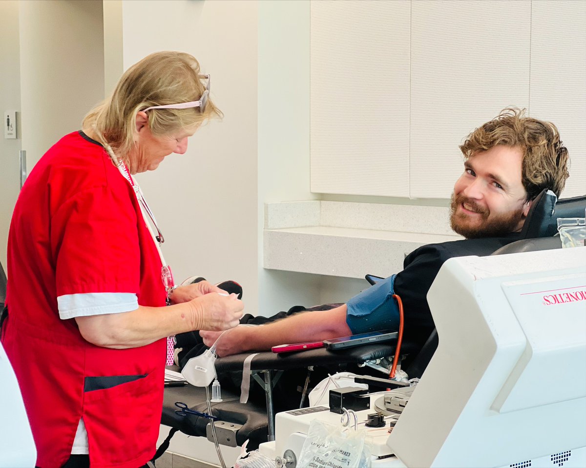 KansasCityU's tweet photo. The @APAMSA, in partnership with the @RedCross, hosted a blood drive at the KCU-Joplin campus. To help alleviate an ongoing nationwide blood shortage, students happily donated. #APAMSA #AmericanRedCross https://t.co/uCZw1ihfIm