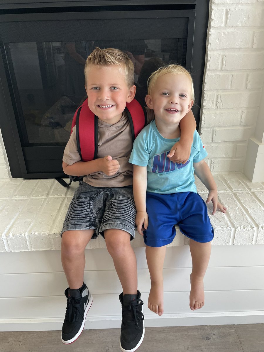 coltjsmith's tweet photo. First day of school yesterday! Love this little dude! https://t.co/FANKl8dYQ0