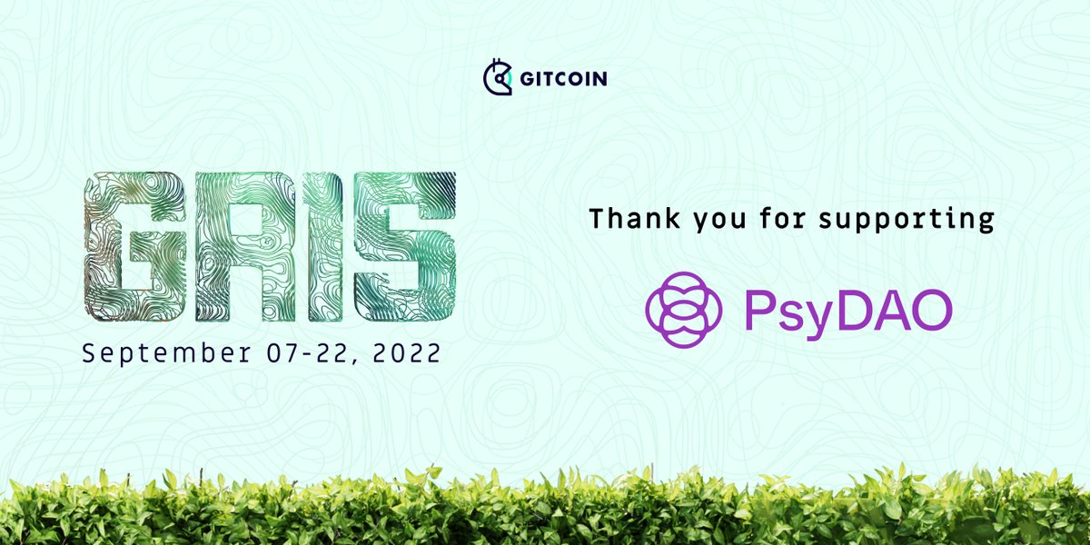 psy_dao's tweet image. Happy @gitcoin GR15 launch day! Our grant page is now live! @gitcoin gitcoin.co/grants/7298/ps…
