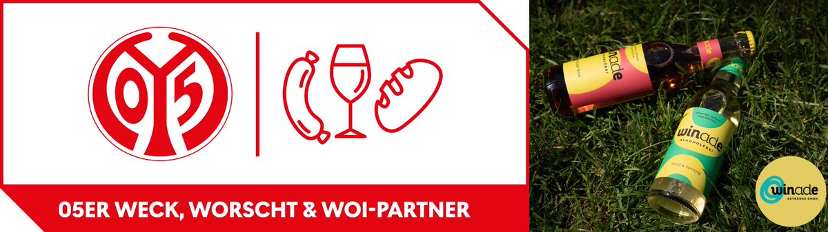 WSenza's tweet photo. Froh &amp; stolz: Winade ist offizieller Wertepartner des @Mainz05Feed in Weck, Worscht &amp; Woi. Und im VIP-Bereich der Mewa Arena sind wir auch 😉👏🏽 Toll, neuer Partner des ersten klimaneutralen Bundesligisten zu sein! #winade #senza #alkoholfrei #bio #zuckerfrei #vegan #kalorienarm https://t.co/8y0TiB2clE