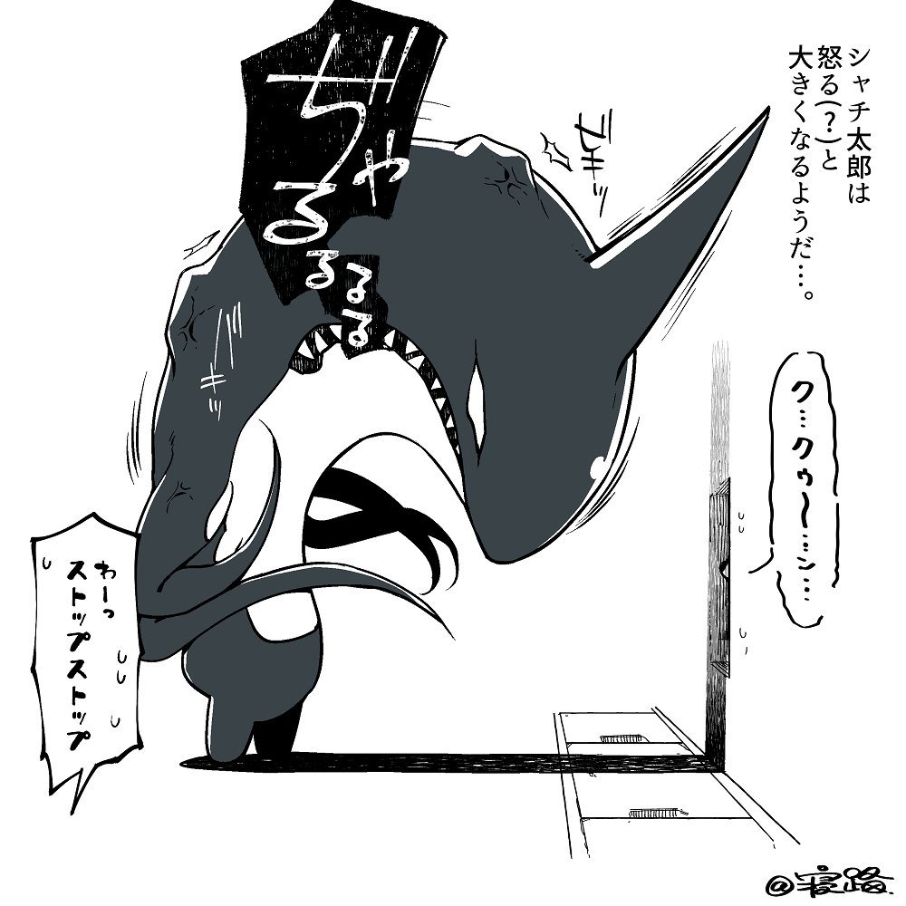シャチ太郎観察記録🦈👾 ～警戒～ 