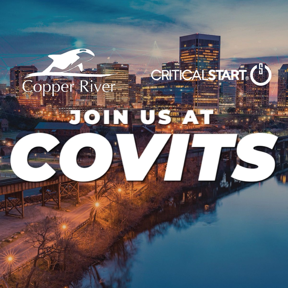 CopperRiverTech's tweet photo. Come see us today at COVITS in Richmond, VA! Stop by to learn about our capabilities and meet our team. #govtech #GovTechlive #VITA https://t.co/Icc9ysXO5A