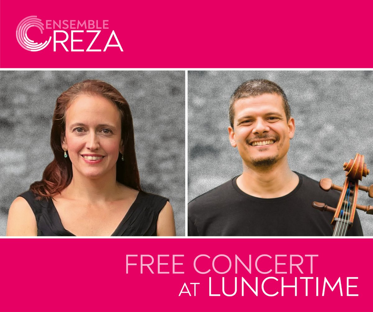 EnsembleReza's tweet image. Only one week to go until our Free Lunchtime Concert series starts 🥳

Come along and join Miriam Teppich on violin and Pavlos Carvalho on cello as they perform music by Bach, Kreisler &amp;amp; Kodaly. 🎻