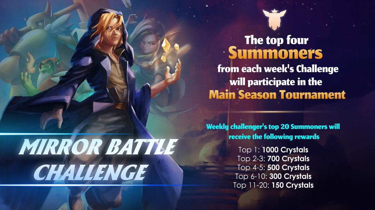 ⚔️HIMO WORLD WEEKLY CHALLENGE - MIRROR BATTLE CHALLENGE! 🗡️In just a few days, the first Weekly Challenge of Himo World will be released, and the first challenge for Summoners is called Mirror Battle Challenge! 🤔What you shouldn't miss? t.me/HimoWorldOffic… #himo #games