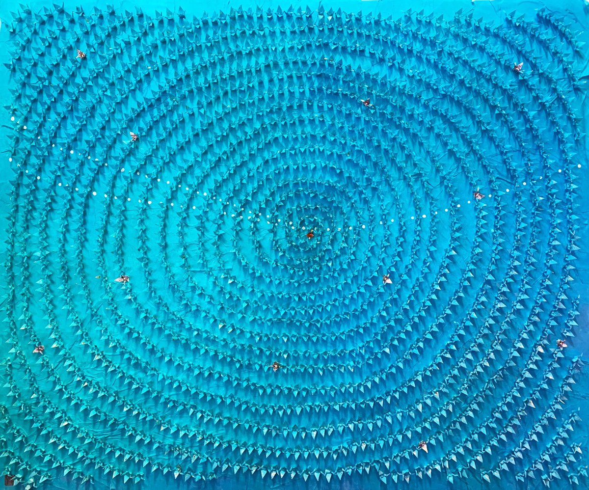 BroadwayFrames's tweet photo. We'll be at MPAartfest at Mclean Central Park on Sunday, October 2nd! We can't promise this piece will be there, you'll just have to wait and see!

Featured: Hiromi Ashlin, 'Floor of the Ocean', Origami on Panel, 39" x 48" https://t.co/f78WGTbqTh