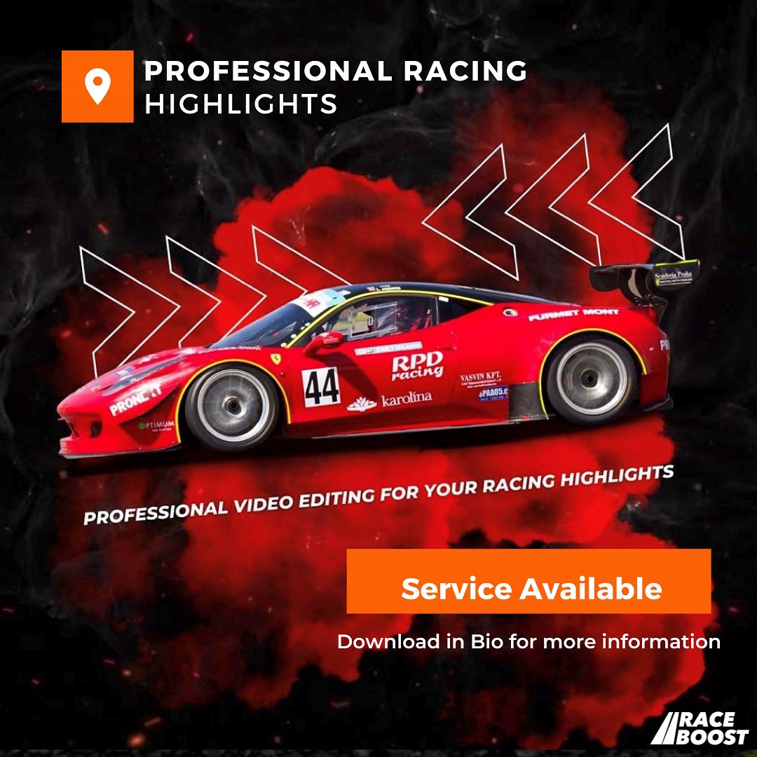 RaceBoostApp's tweet image. New Service is now available on RaceBoost 🚨
Check it out: linktr.ee/raceboost_app

Description *Professional Racing Highlights*

Credit_raceboostplatform
#RaceBoost #RaceBoostapp #racing #Motorsport #rider #karting #racecars #applyjob #jobapplication #engineering #raceengine