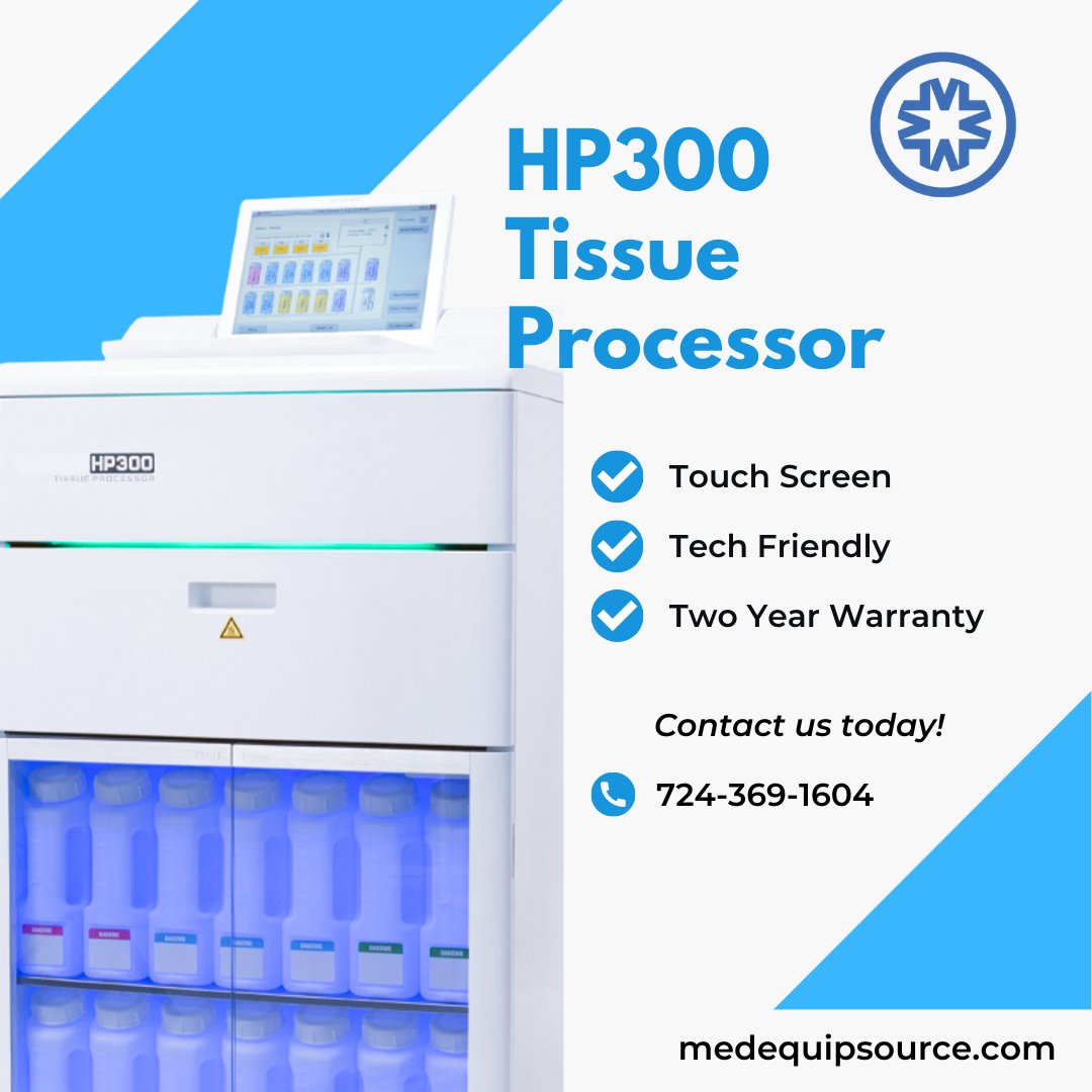 MedEquipSource's tweet image. The HP300 Tissue Processor. Learn more here: 
medequipsource.com/hp300-tissue-p…

#tissueprocessor #labequipment #histology #pathology #labs #equipment