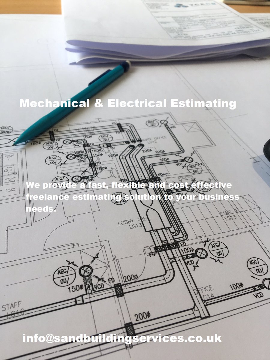 Sand Building Services provide remote mechanical &amp; electrical estimation services. Covering staff holidays or busy periods. We offer the ideal solution to out source your estimating requirements. #mechanical #electrical #hvac #estimating #buildingservices